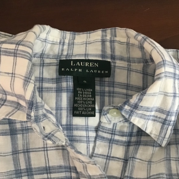 Back To School Ralph Lauren Shirt Mens Size S 100% Linen - Picture 7 of 9